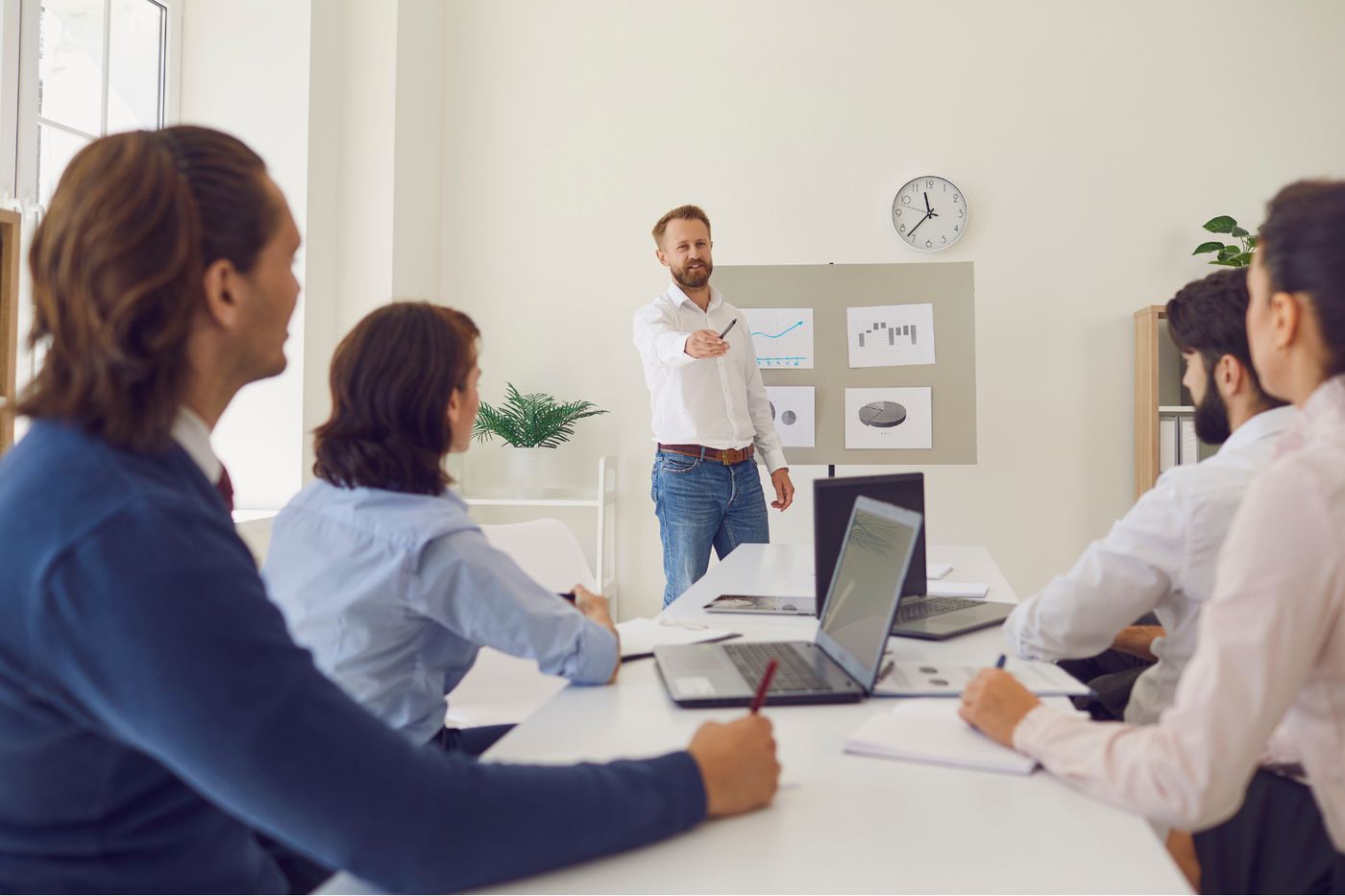 Team in an AI enablement and Copilot readiness workshop